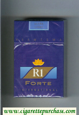 R1 Reemtsma Forte International Ultra Light cigarettes hard box