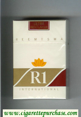 R1 Reemtsma International Ultra Rich Flavour cigarettes hard box