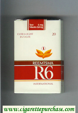 R6 Reemtsma International Extra Licht in Taste cigarettes soft box