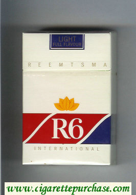 R6 Reemtsma International Light Full Flavour cigarettes hard box