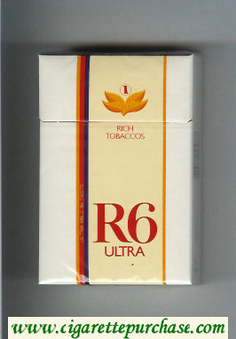 R6 Reemtsma Ultra cigarettes hard box