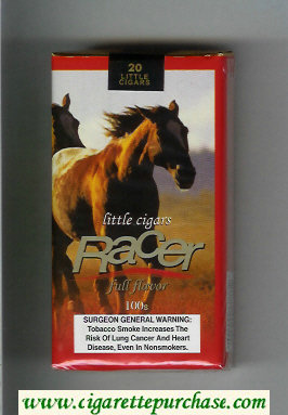 Racer Little Cigars Full Flavor 100s cigarettes soft box