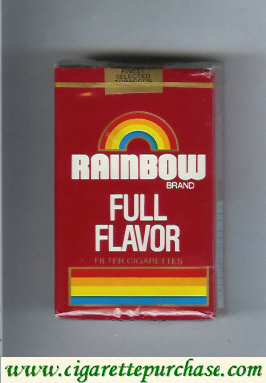 Rainbow Brand Full Flavor cigarettes soft box