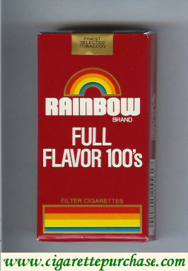 Rainbow Brand Full Flavor 100s cigarettes soft box