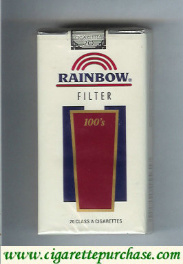 Rainbow Filter 100s cigarettes soft box