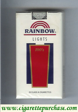 Rainbow Lights 100s cigarettes soft box