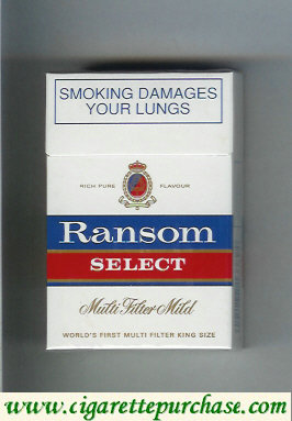 Ransom Select Multi Filter Mild cigarettes hard box