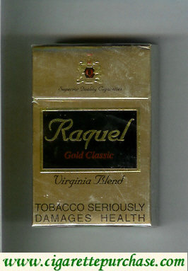Raquel Gold Classic Virginia Blend cigarettes hard box