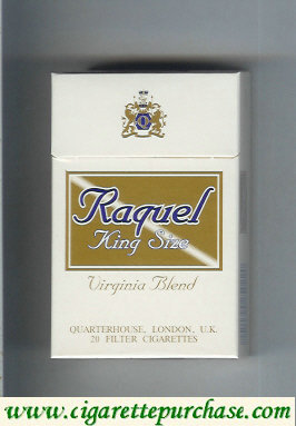 Raquel King Size Virginia Blend cigarettes hard box