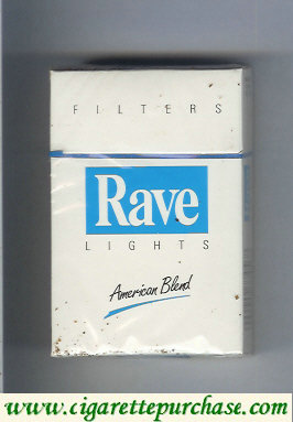 Rave Lights Filters American Blend cigarettes hard box