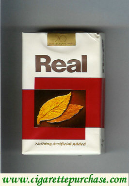 Real Nothing Artificial Added Filters cigarettes soft box