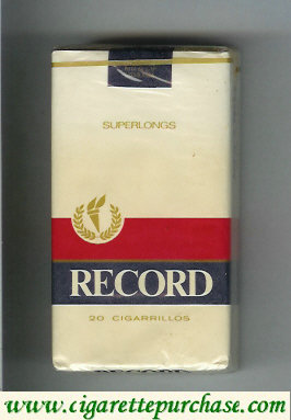 Record 100s cigarettes soft box