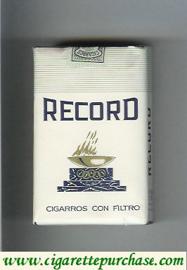 Record Con Filtro cigarettes white soft box