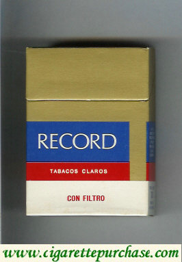 Record Con Filtro cigarettes hard box