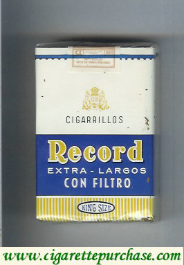 Record Extra-Largos Con Filtro cigarettes soft box