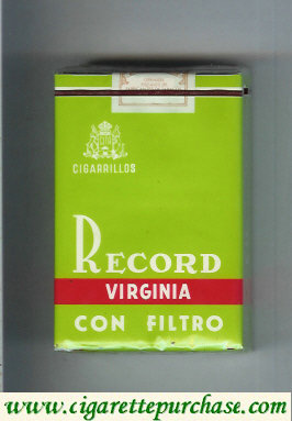 Record Virginia Con Filtro cigarettes soft box