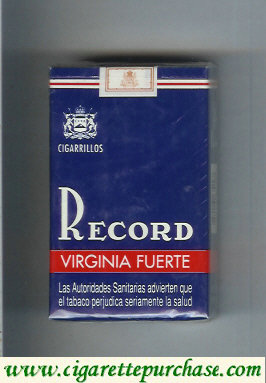 Record Virginia Fuerte cigarettes soft box