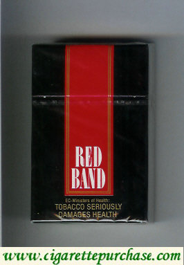 Red Band cigarettes hard box