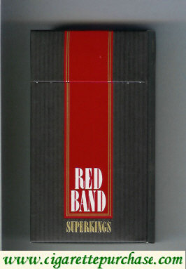 Red Band 100s cigarettes hard box