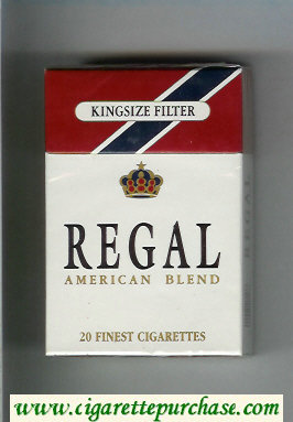 Regal American Blend cigarettes hard box
