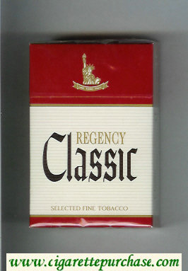 Regency Classic cigarettes hard box