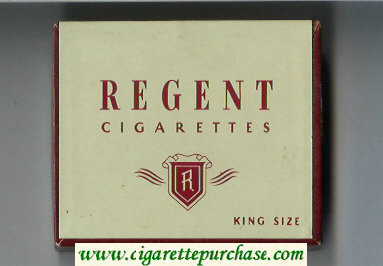 Regent cigarettes wide flat hard box