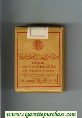 Regie Co-Interessee cigarettes soft box
