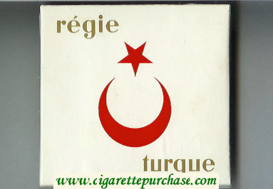 Regie Turque cigarettes wide flat hard box