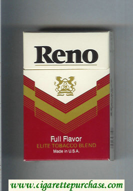 Reno Full Flavor cigarettes hard box