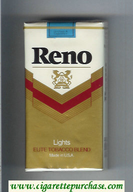 Reno Lights 100s cigarettes soft box