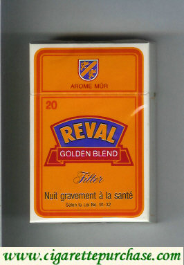 Reval Filter Golden Blend Arome Mur cigarettes hard box