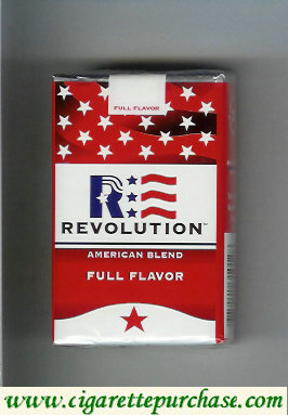 Revolution Full Flavor American Blend cigarettes soft box