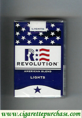 Revolution Lights American Blend cigarettes soft box