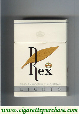 Rex Lights cigarettes hard box