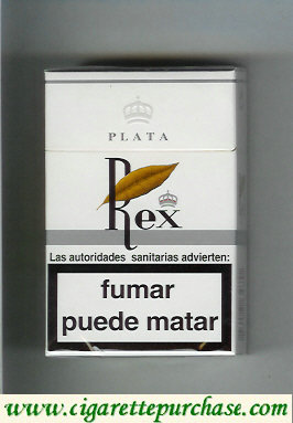 Rex Plata cigarettes hard box