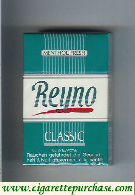 Reyno Menthol Fresh Classic cigarettes hard box