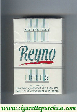 Reyno Lights Menthol Fresh hard box cigarettes
