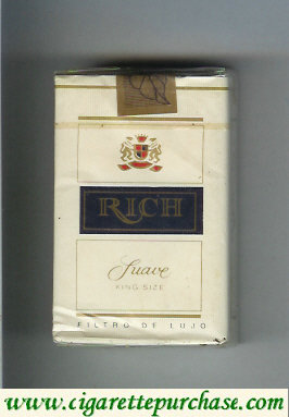 Rich Suave cigarettes white and blue soft box