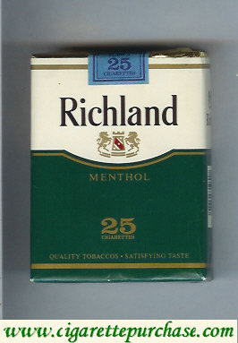 Richland Menthol 25 cigarettes soft box