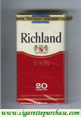 Richland 100s cigarettes soft box