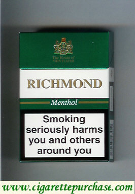 Richmond Menthol cigarettes hard box