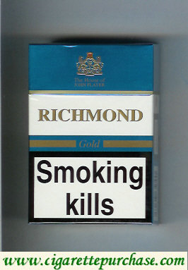 Richmond Gold cigarettes hard box