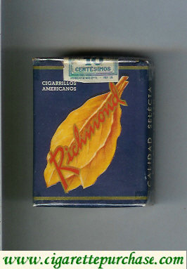 Richmond Cigarillos Americanos cigarettes black and yellow soft box