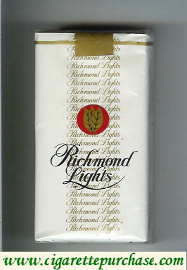 Richmond Lights 100s cigarettes white soft box