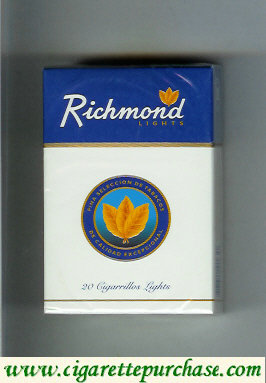 Richmond Lights cigarettes hard box