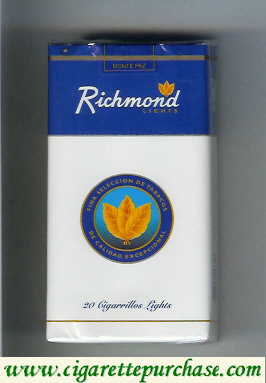 Richmond Lights 100s cigarettes soft box