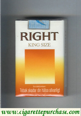 Right cigarettes soft box