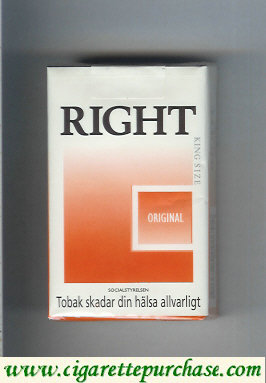 Right Original cigarettes soft box