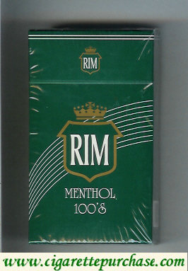 Rim Menthol 100s cigarettes hard box