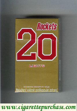 Rockets 20 Lights cigarettes hard box